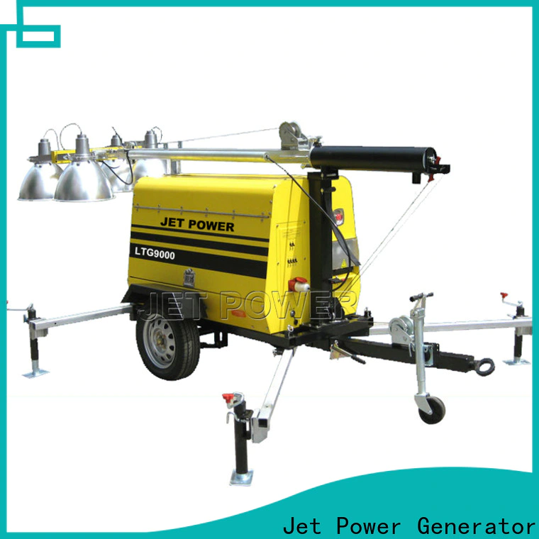 Jet Power portable light tower generator suppliers for electrical power